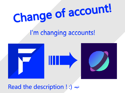 Change of account!