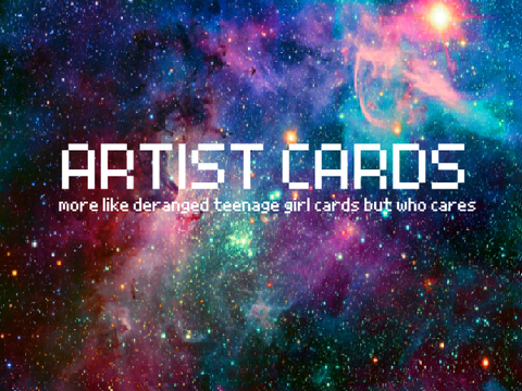 my artist cards