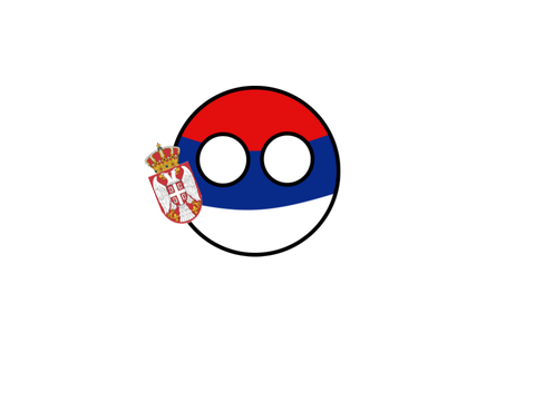 Serbia Flips His Flag