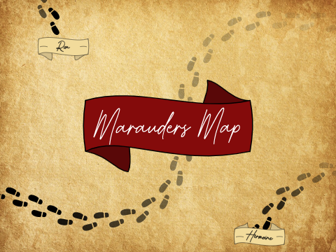 Marauders Map-- With Common Rooms
