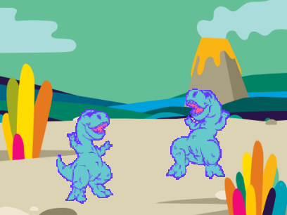 All dancing dinosaurs!