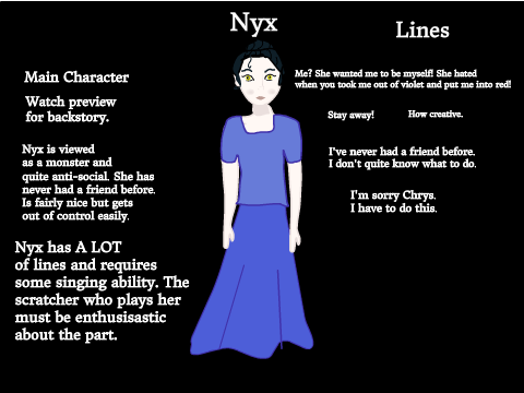 Nyx Auditions (CoolRed3's audition for Nyx)