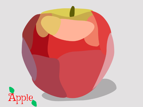 Apple Blockshade #Blockshade #Art #Apple #Fruit #Draw #Drawings