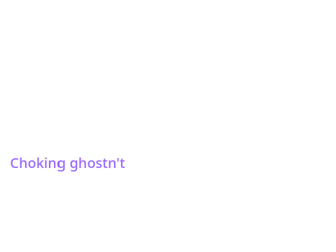 My own choking ghostn't I guess