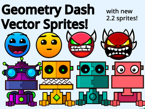 Geometry Dash Vector Sprites