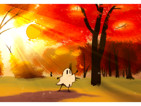 Ghostkid In Fall (Birthday Gift For Dad)