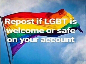 Repost/remix if the LGBTQ+ community is welcome or safe on your account remix remix remix rem… remix