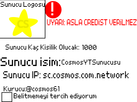 ScratchCrafta Sunucu Oluşturma Formu remix