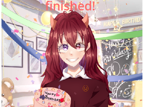 Bday gift for Sushi - Art Process