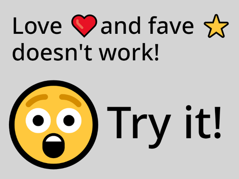 The Love ❤️ and Fave ⭐️ Doesn't Work!! 