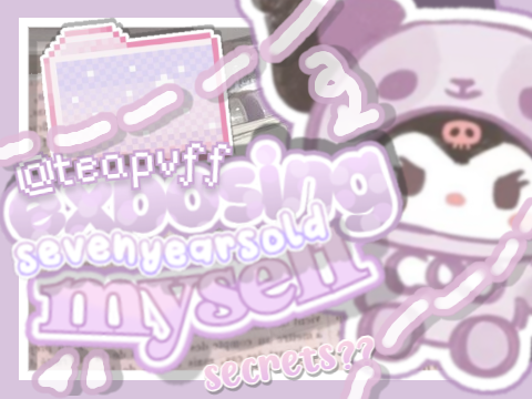 ⸝⸝ ☂️ exposing 7 y/o me ︶꒦꒷