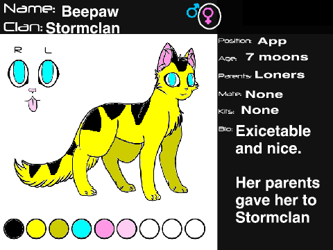 Stormclan RPG sign-up sheet remix