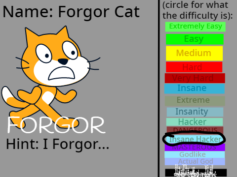 i forgor............