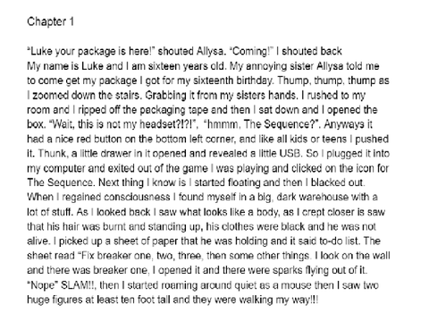 The Sequence Chapter 1