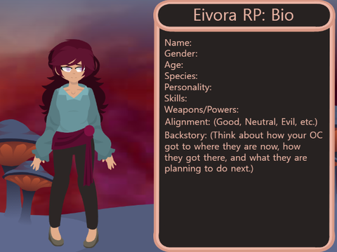 Eivora RP: Character/Bio Template 