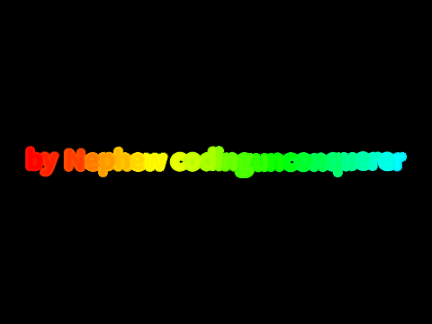 RGB text outline