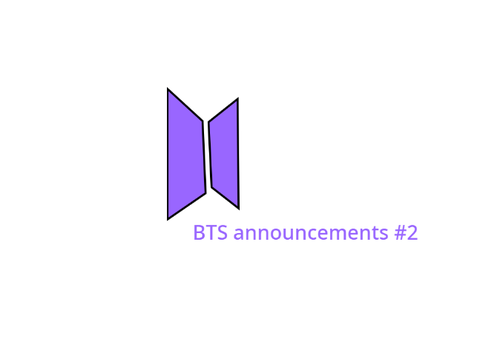 BTS annocements 2#