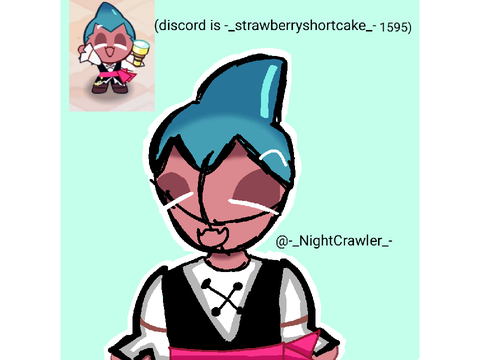Sorbet shark cookie art :]
