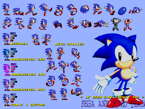 Sonic 2 Sprites (Sonic)
