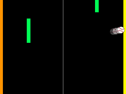 Pong against the computer Mouse contolled