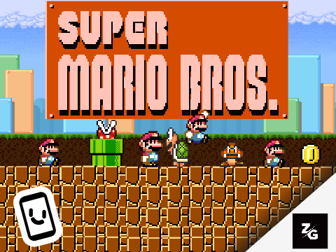new! scroll super mario bros．
