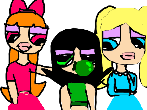 Power Puff Girls ( Drew on my computer ) 