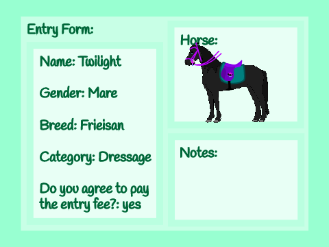 70+ Followers Horse Show! Entry