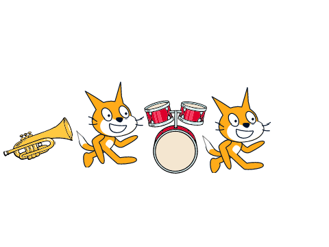 愉快な動物と楽器たち（音楽）