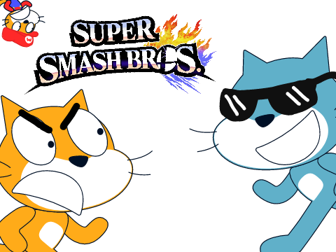 Scratch Cat Plays SUPER SMASH BROS