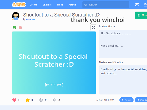 Shoutout to a very kind and nice scratcher