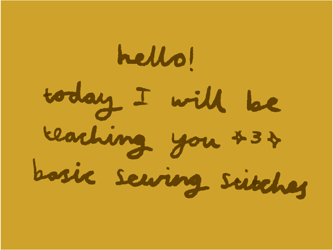 Basic stitches | sewing tutorial