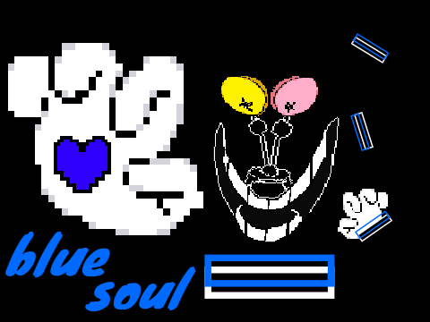 deltarune 青ソウル（UNDERTALE風）