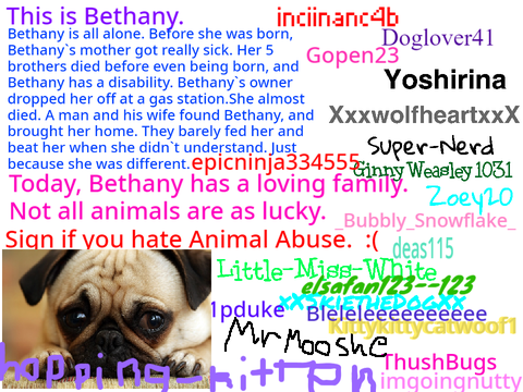 Sign If You Hate Animal Abuse :(  remix remix