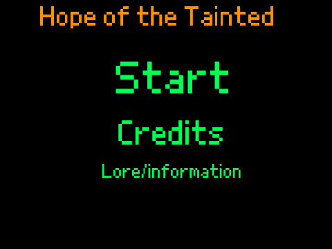 Hope of the Tainted - Beta test - character select