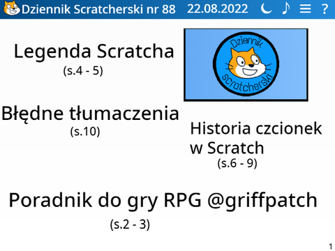Dziennik Scratcherski nr. 88 [22.08.2022]