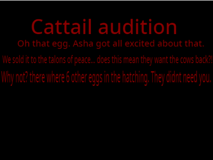 Wings of Fire Animated Series Cattail Audition