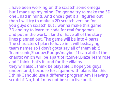 Sonic Omega huge news