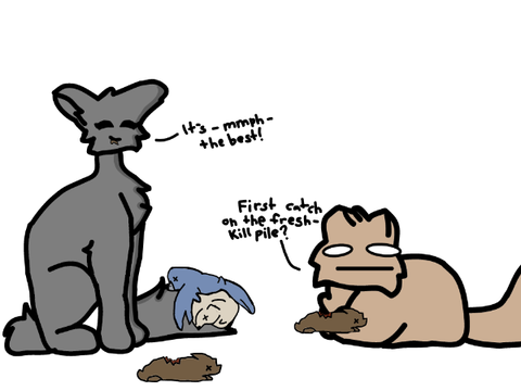The great hunter fights