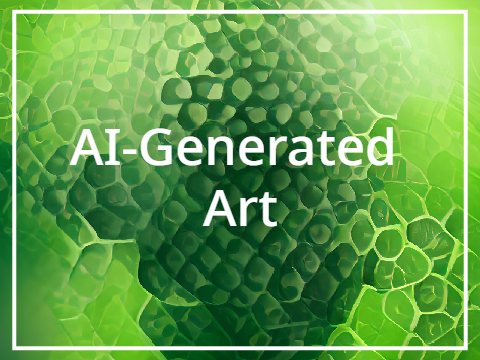 Green AI-Generated Art