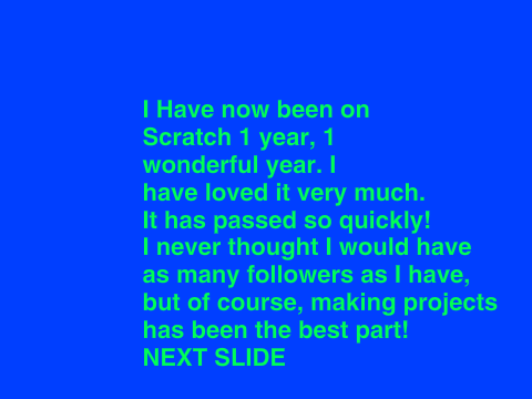 1 Year on Scratch