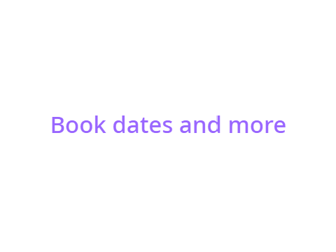 Book dates and more