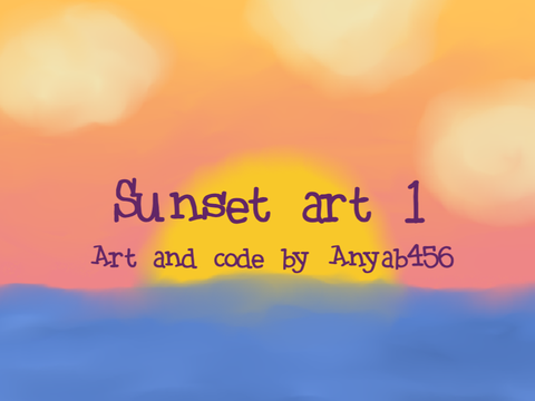 Sunset art | Parallax