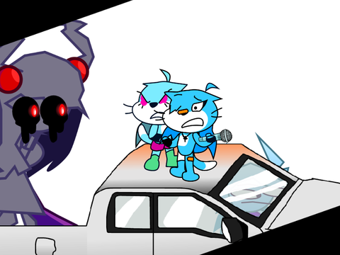 Mask–Off, except the characters are the Blue Crew