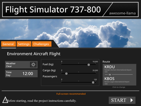 Flight Simulator / Boeing 747-8 / 2D