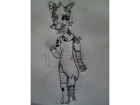 Fnaf au art, Withered Jackie.