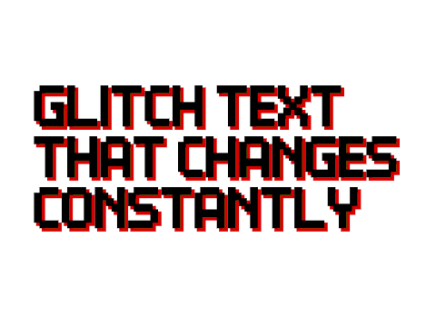 Glitch Text (free to use) (Glitchy text)