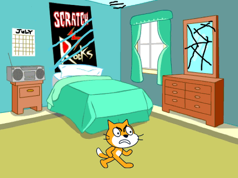 Evil Scratch Cat