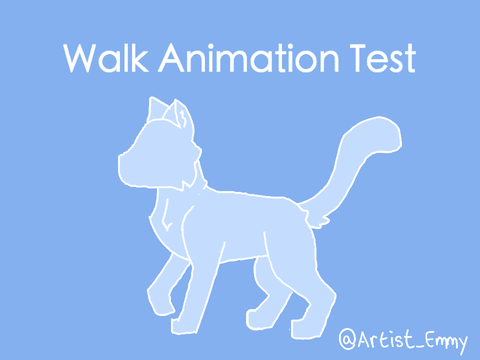 Cat Walking Animation Test - Paper Drawn