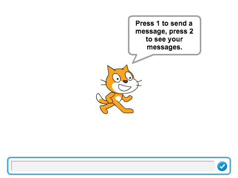 Send messages to scratchers