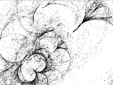 Randomness generated by 4 dots and a random rule